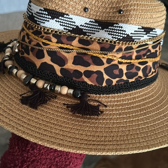 Summer Hat Straw Hat Cowgirl Hat - Picture 3 of 5